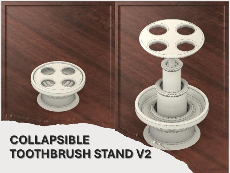 Collapsible Toothbrush Stand V2