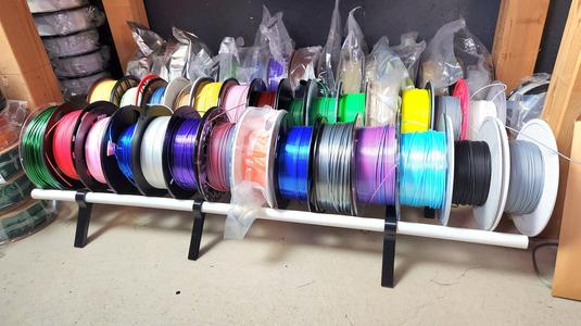 PVC Pipe Filament Storage Rack - Adjustable