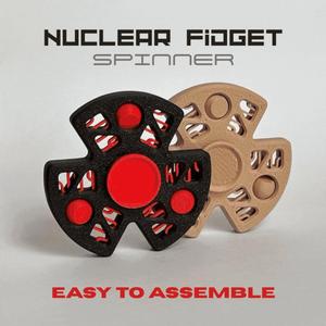 NUCLEAR Fidget spinner - radioactive