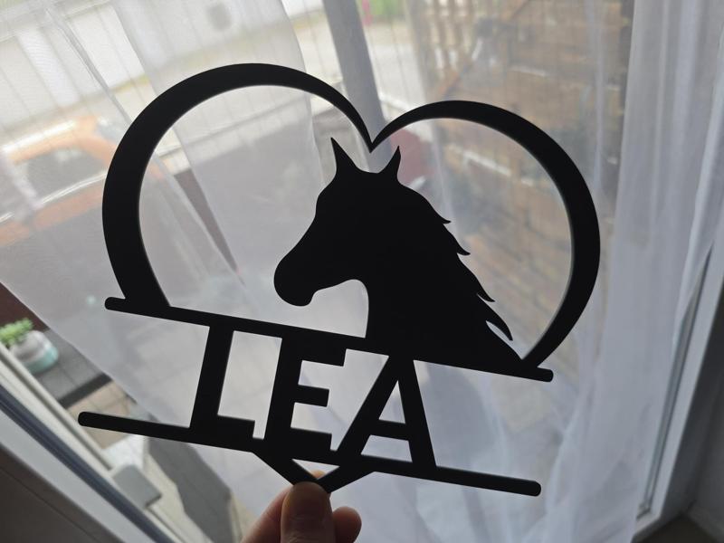 Horse Heart and Name "Lea" - Gift