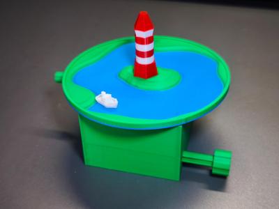 Magnetic Adventure: The Boat and the Lighthouse