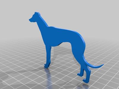 Greyhound/Whippet fridge magnet