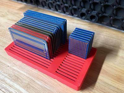 Gridfinity Solderable Mini PCB Breadboard Holder