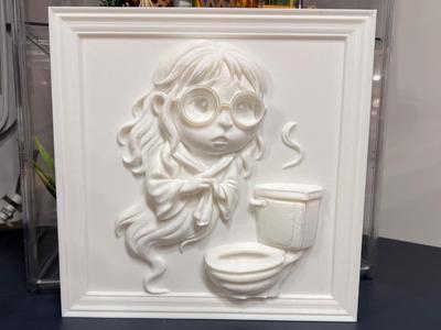 Moaning Myrtle Guinea Pig Wall Art Harry Potter