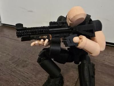dummy 13 assault rifle (working attachments)