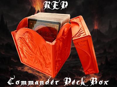 Red MTG Commander Deck Box