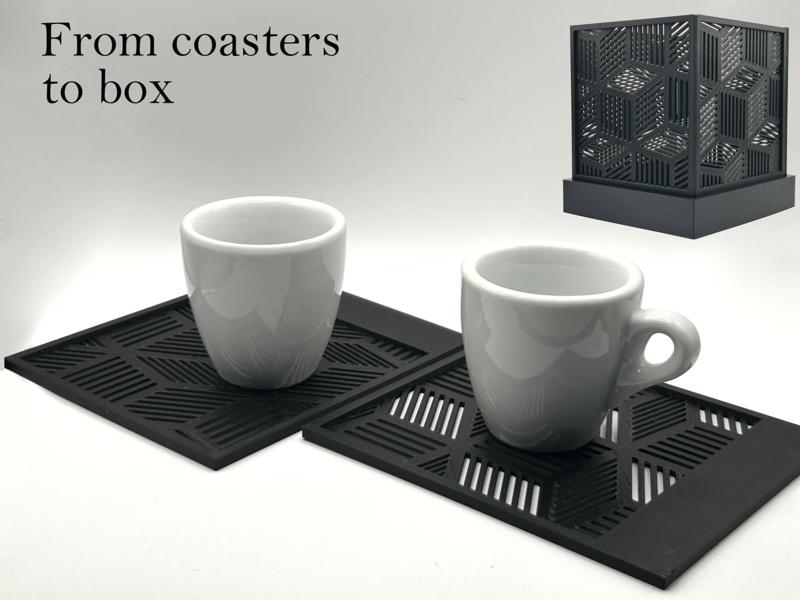 Trasformable Coasters to Box