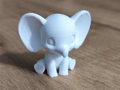Tinymals - Elfie, cute tiny elephant figure