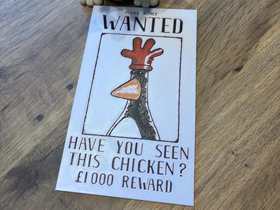 Feathers McGraw (Wallace&Gromit) Wanted Poster Art