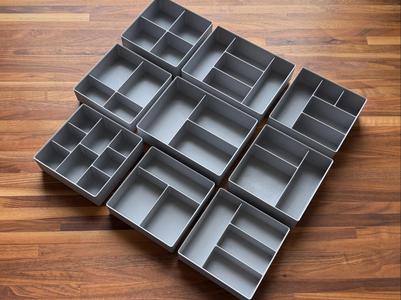 Gridfinity Multi-Compartment Bin Collection