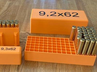 Ammo Storage Box for 9.3x62 90-round ammo