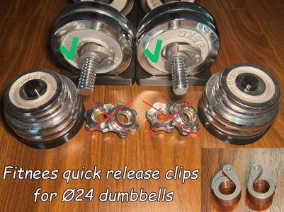 Fitnees quick release clips for Ø24 dumbbells