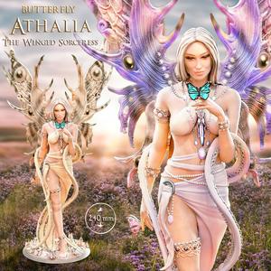 Athalia 1:12 scale+ NSFW variants, The Winged Sorceress model pre-supported