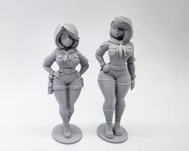 2 Female Scout Master Figures
