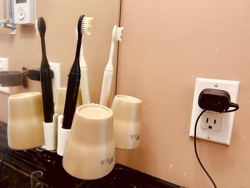 Minimalist Toothbrush Holder + Cup Holder