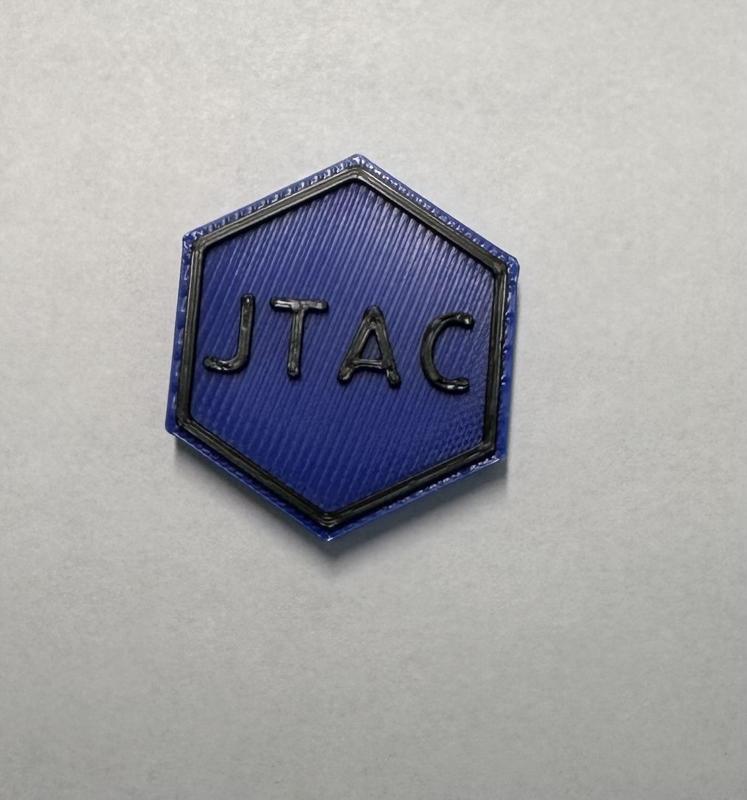 Militärisches Symbol JTAC Blau