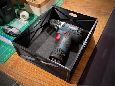 Rugged Gridfinity Bins for Einhell E-Case System