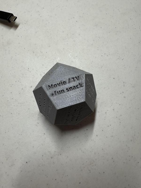 Date Night Die / Dice of Destiny / Activities Picker
