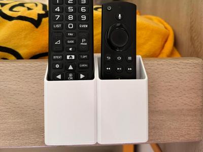 Double Bedside Remote Control Holder (LG + Firestick)
