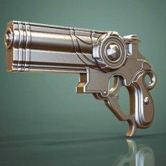 Love is Blue Gun 3D Printing Model | Static