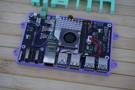 Raspberry Pi 5 & Waveshare connector & USB 3.0 PCB Adapter Gehäuse by Nerdiy.de   