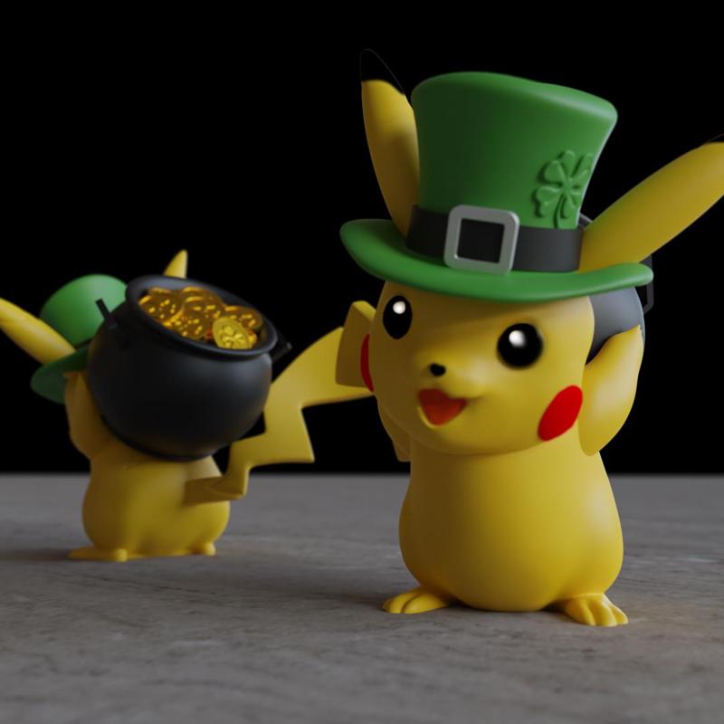 Pikachu #StPatricksRemix