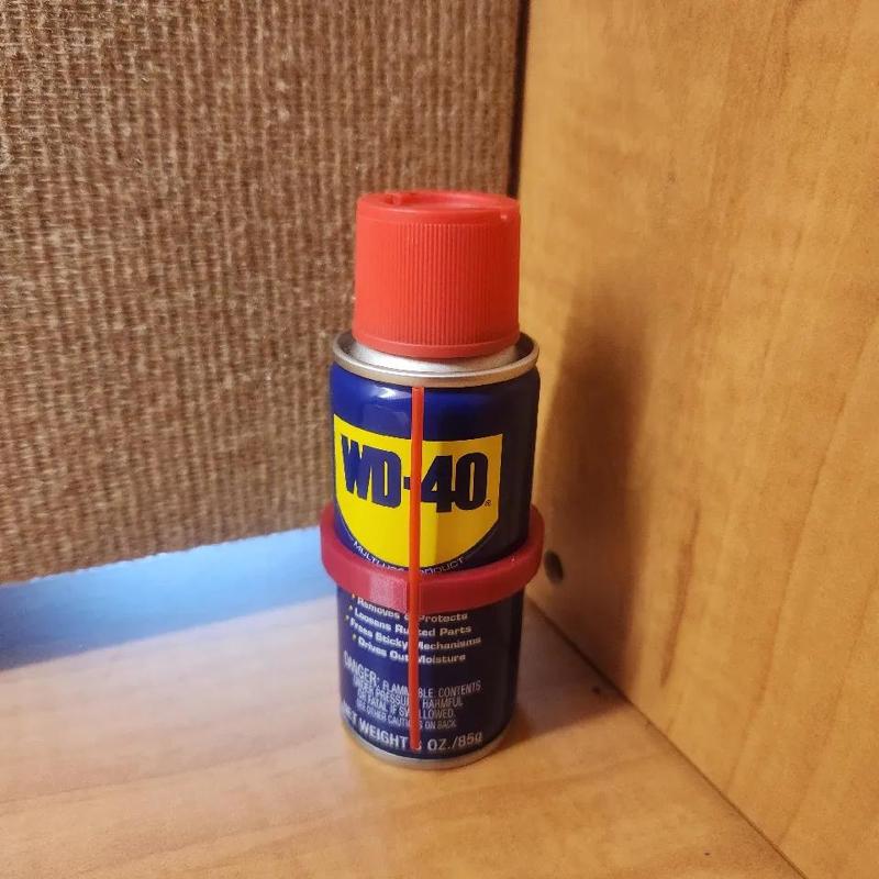 Mini WD-40 can straw clip   