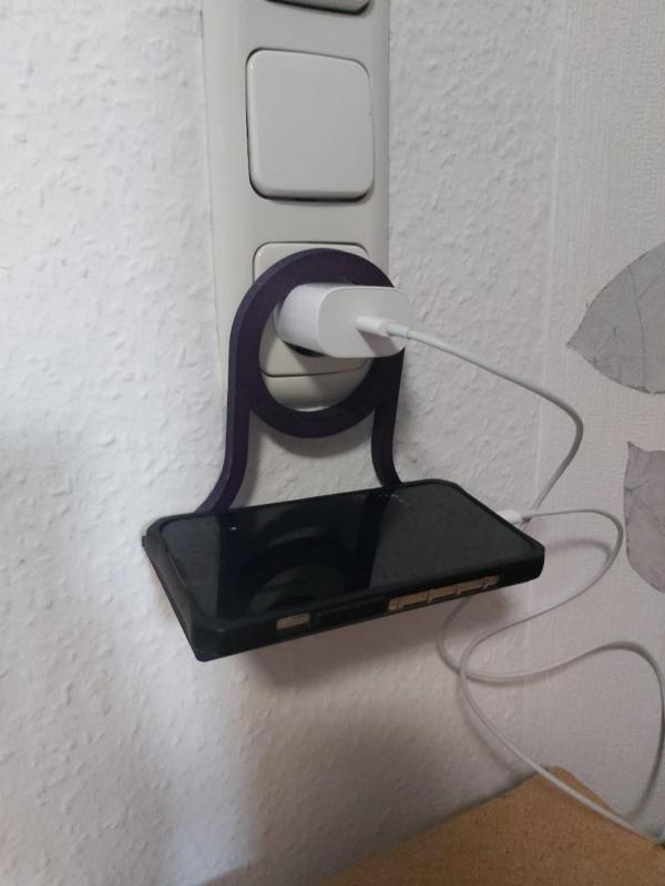 Handy Halter Steckdose Phone Holder Power outlet