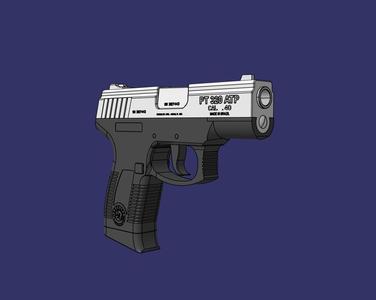 Handgun : Taurus PT320 ( monobloc )