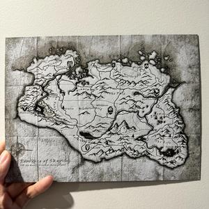 Skyrim Map - HueForge Print (0.2mm Nozzle)