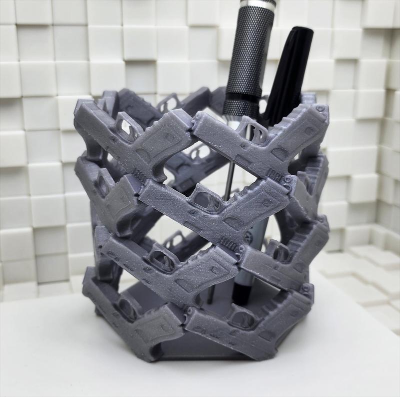 Handgun Pencil Cups - No Supports (Glock 17)