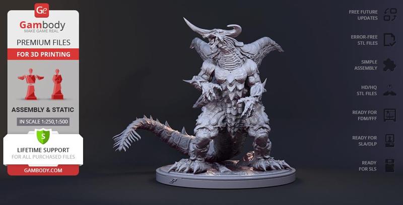 Bagan Kaiju 3D Printing Figurine | Assembly