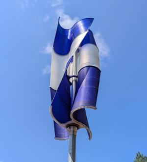 Helical Ugrinsky vertical turbine for your garden.