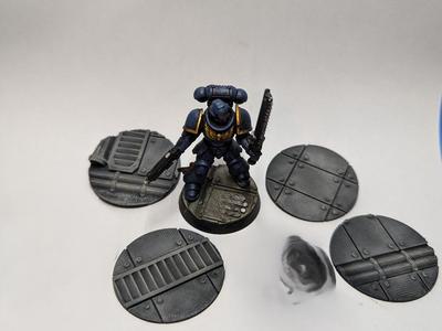 Base Topper 40mm – Industrial Style - Grimdark 