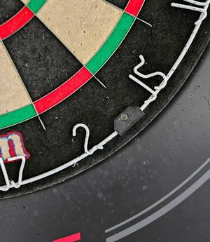 Dartboard number ring clip   
