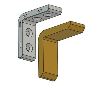 Bracket with screw cover   