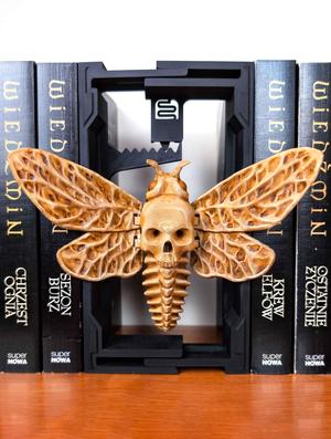 Skull Moth: Halloween Adjustable Book Nook 