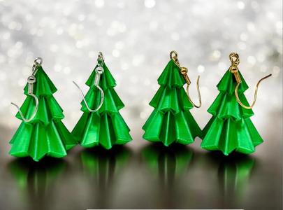 Christmas Tree Earrings Remix