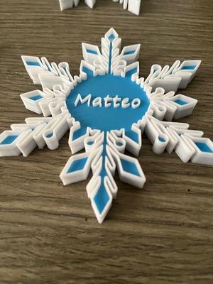 Xmas Snowflake with personalized name