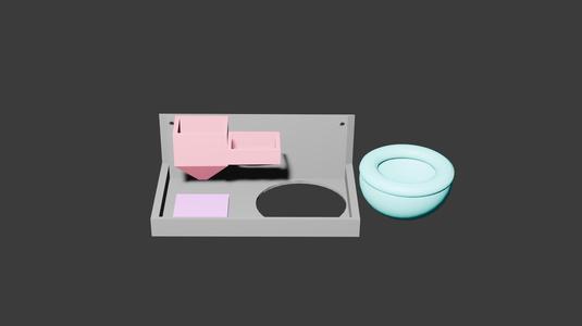 Wall mounted ashtray v2.stl