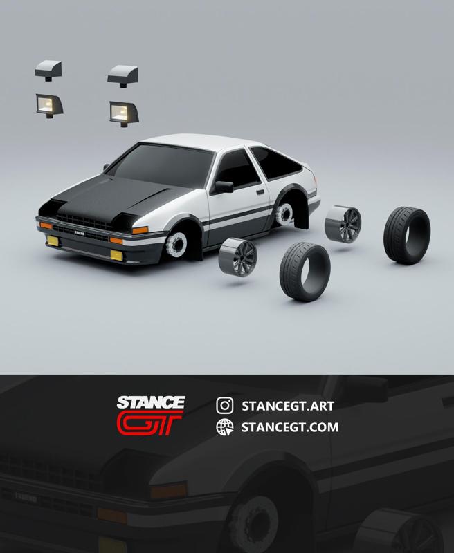 TOYOTA COROLLA AE86 | ORIGINAL | Model kit car