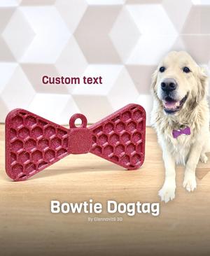 Customizable Bowtie Dogtag (For dogs with style!)