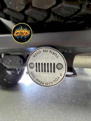 Turn Me Over Jeep Trailer Hitch Cover