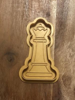 Chess Queen Cookie Cutters and Stamps
