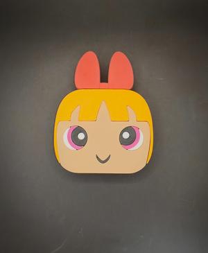 Blokkheadz Powerpuff Girls - Blossom - Magnet, Ornament and Regular Collectible