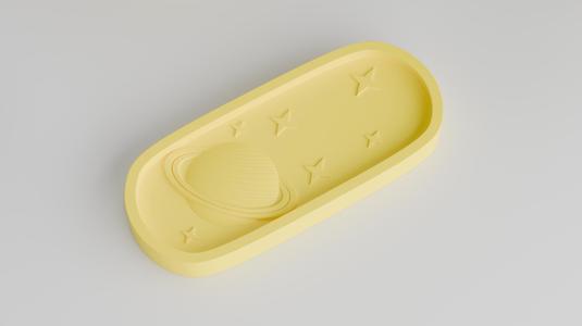 Saturn Orbit Tray – Cosmic Organizer with Planet and Stars