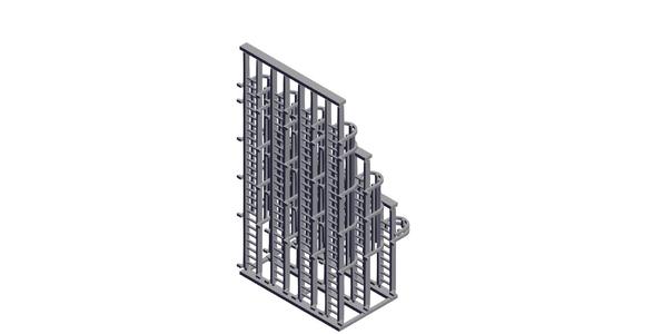 N Scale - Variety Pack - Caged Ladder for Platforms