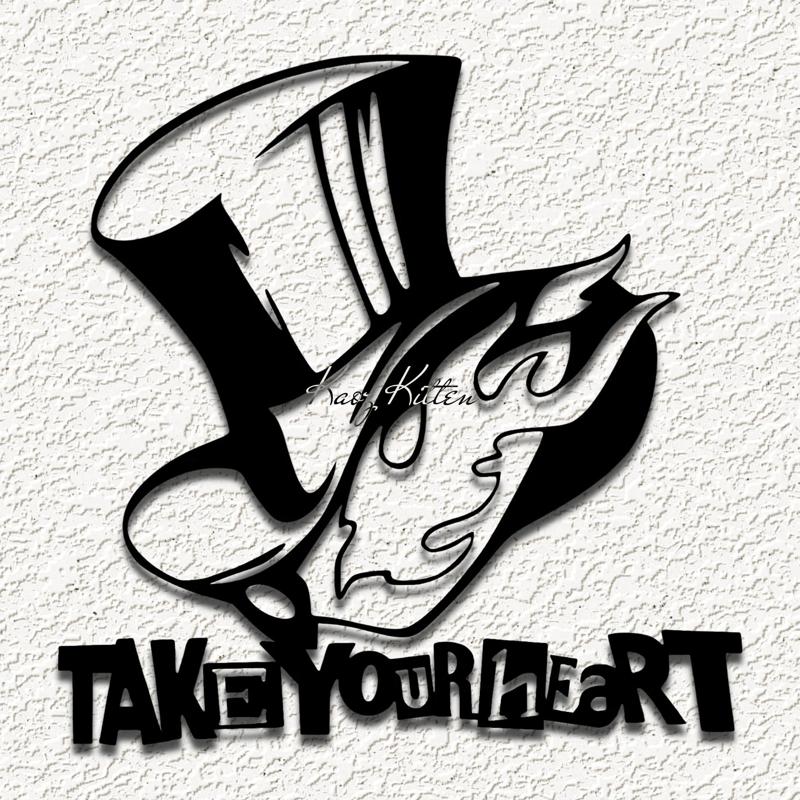 persona thieves heart hat wall art home decor