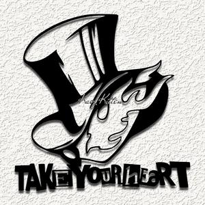 persona thieves heart hat wall art home decor