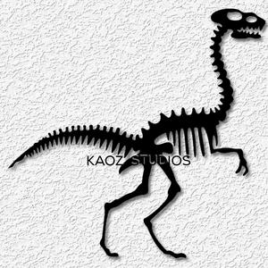 oviraptor skeleton wall art dinosaur fossil wall decor